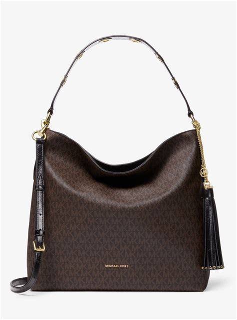 michael kors brooklyn bag uk|Brooklyn large logo shoulder bag.